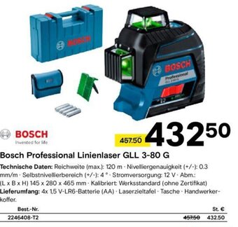 Conrad Bosch Professional Linienlaser GLL 3-80 G Angebot