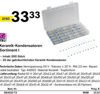 Conrad Keramik-Kondensatoren Sortiment I Angebot