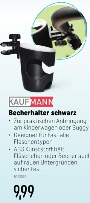Smyths Toys KAUFMANN Becherhalter schwarz Angebot