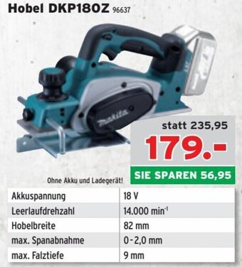 Salzburger Lagerhaus Hobel DKP180Z 96637 Angebot