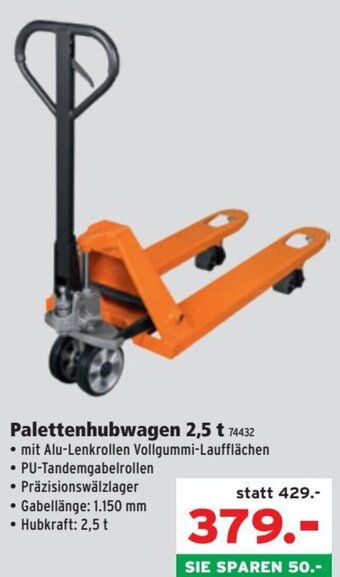 Salzburger Lagerhaus Palettenhubwagen 2,5 t 74432 Angebot