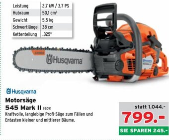 Salzburger Lagerhaus Husqvarna 545 Motorsäge Mark II 92091 Angebot
