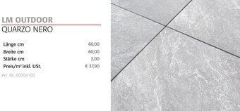 Liebmarkt LM OUTDOOR QUARZO NERO Angebot