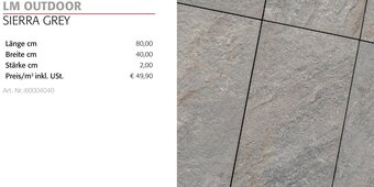 Liebmarkt LM OUTDOOR SIERRA GREY Angebot