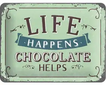 Hornbach Blechschild life happens 20x15 cm Angebot