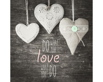 Hornbach Glasbild love hearts 30x30 cm Angebot