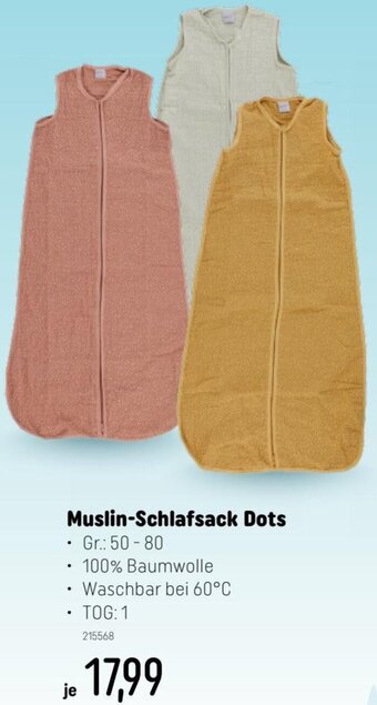 Smyths Toys Muslin-Schlafsack Dots Angebot