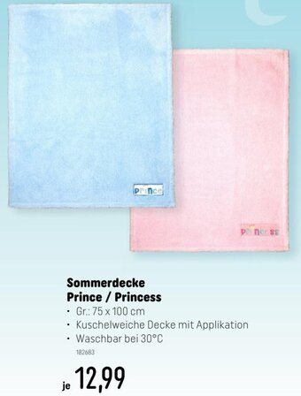 Smyths Toys Sommerdecke Prince / Princess Angebot