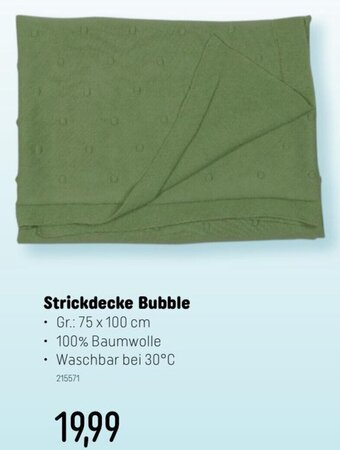 Smyths Toys Strickdecke Bubble Gr.: 75 x 100 cm Angebot
