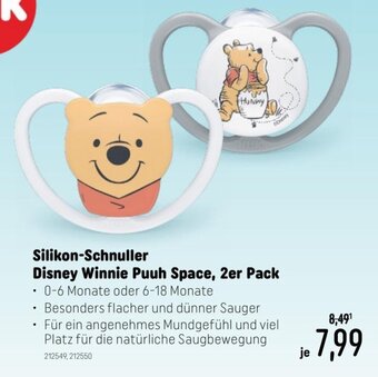 Smyths Toys Silikon-Schnuller Disney Winnie Puuh Space, 2er Pack Angebot