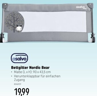 Smyths Toys asalvo Bettgitter Nordic Bear • Maße (L x H): 90 x 43,5 cm Angebot