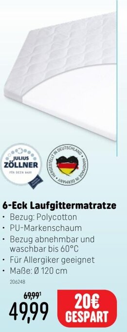 Smyths Toys 6-Eck Laufgittermatratze Angebot