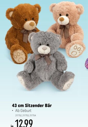 Smyths Toys 43 cm Sitzender Bär Angebot