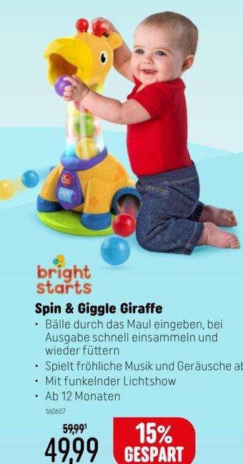Smyths Toys bright starts Spin & Giggle Giraffe Angebot