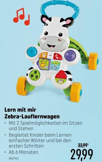 Smyths Toys Lern mit mir Zebra-Lauflernwagen Angebot