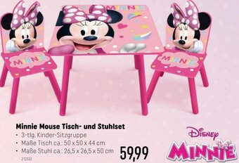 Smyths Toys Minnie Mouse Tisch- und Stuhlset Angebot