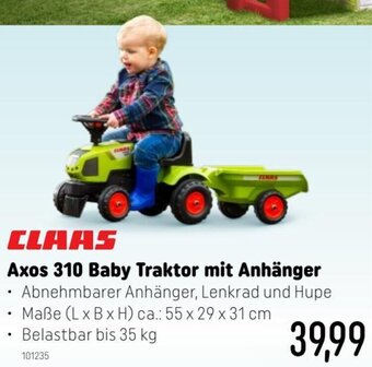 Smyths Toys Axos 310 Baby Traktor mit Anhänger Angebot
