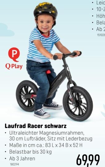 Smyths Toys Laufrad Racer schwarz Angebot