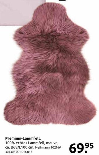 Rutar Premium-Lammfell, 100% echtes Lammfell, mauve, ca. B68/L100 cm. Heitmann 102MV 304308 001 016 015 Angebot