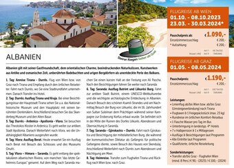 Gruber Reisen FLUGREISE AB WIEN Angebot