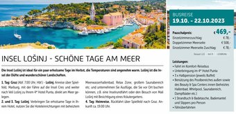 Gruber Reisen INSEL LOŠINJ - SCHÖNE TAGE AM MEER BUSREISE Angebot