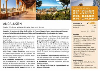 Gruber Reisen ANDALUSIEN Flugreise Ab Wien Angebot