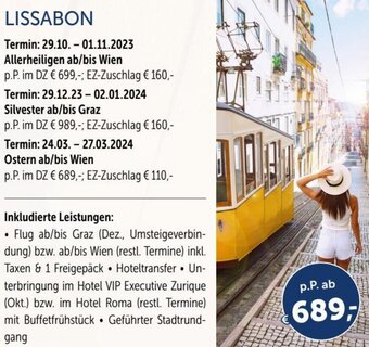 Gruber Reisen LISSABON Angebot