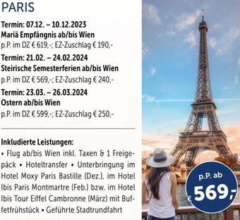Gruber Reisen PARIS Angebot