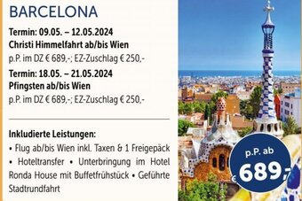 Gruber Reisen BARCELONA Angebot