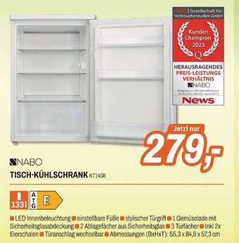 ETech NABO TISCH-KÜHLSCHRANK KT1408 Angebot