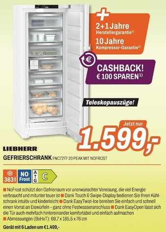ETech LIEBHERR GEFRIERSCHRANK FNC7277-20 PEAK MIT NOFROST Angebot