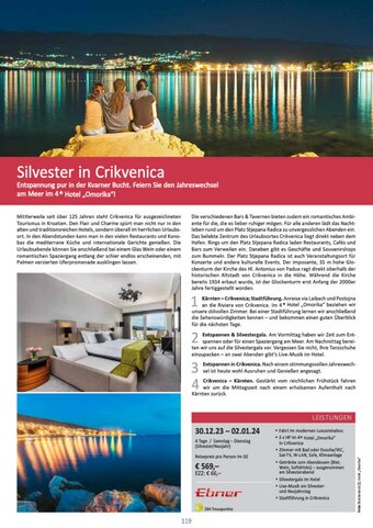 Bacher Reisen Silvester in Crikvenica Angebot