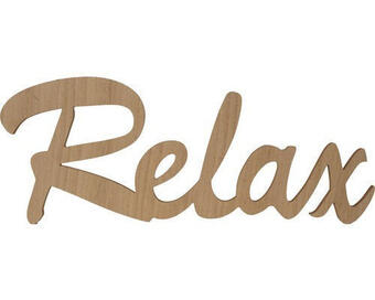 Hornbach Schriftzug relax holzfarben 76x29 cm Angebot