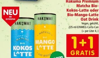 Interspar Premium matcha bio-kokos-latte Angebot