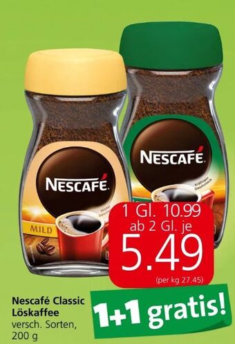 Spar Classic löskaffee Angebot