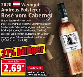 Norma 2020 Weingut Andreas Polsterer Rosé Vom Cabernet Angebot