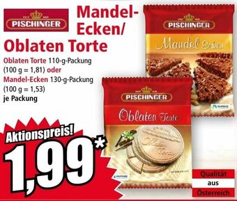Norma Mandel-Ecken/ Oblaten Torte Angebot