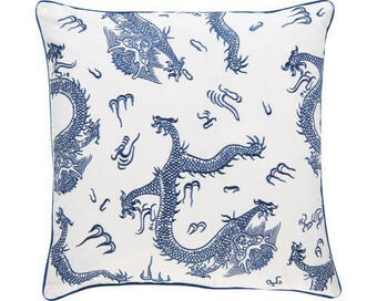 Hornbach Kissenhülle dragon 01 blau 50x50 cm Angebot