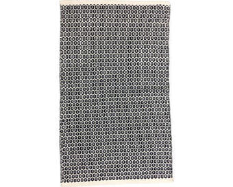 Hornbach Fleckerlteppich wabe navy naturell 50x80 cm Angebot