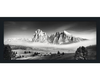 Hornbach Gerahmtes bild mist & mountain 130x60cm Angebot