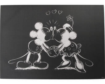 Hornbach Leinwandbild disney mickey minnie sketch kissing ii 50x70 cm Angebot