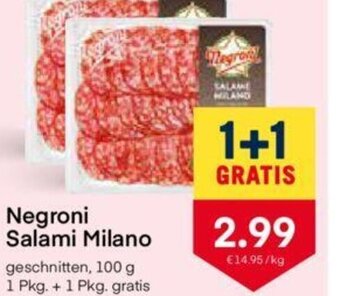 MPreis Negroni Salami Milano 100g Angebot