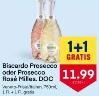MPreis Biscardo Prosecco Oder Prosecco Rosé Milles.DOC Angebot