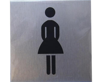 Hornbach Türschild wc frauen edelstahl 60 x 60 mm Angebot
