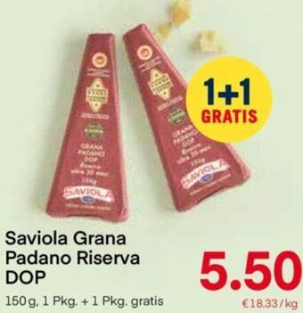 MPreis Saviola Grana Padano Riserva DOP 150g Angebot