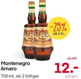 MPreis Montenegro Amaro 700ml Angebot