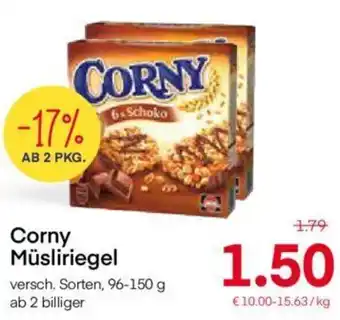 MPreis Corny Müsliriegel 96-150g Angebot