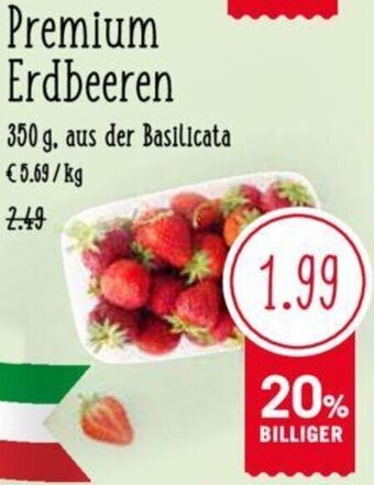 MPreis Premium Erdbeeren 350g Angebot
