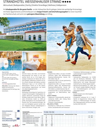 Alltours STRANDHOTEL WEISSENHÄUSER STRAND Angebot