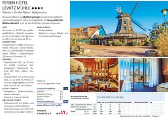 Alltours FERIEN HOTEL LEWITZ MÜHLE Angebot